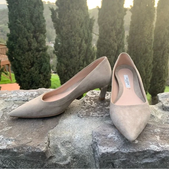 M. M. Lafleur Nude Beige Suede The Lillian Pump - Picture 3 of 7